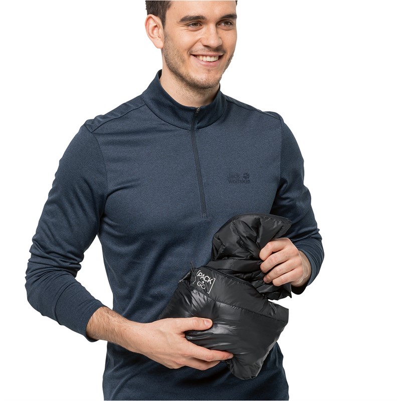 Jack Wolfskin Gilet Homme Pack And Go Noir