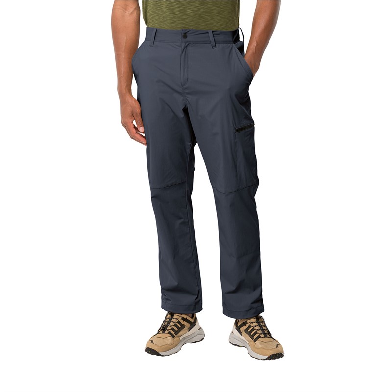 Jack Wolfskin Mens Wanderthirst Pants Night Blue Compare prices