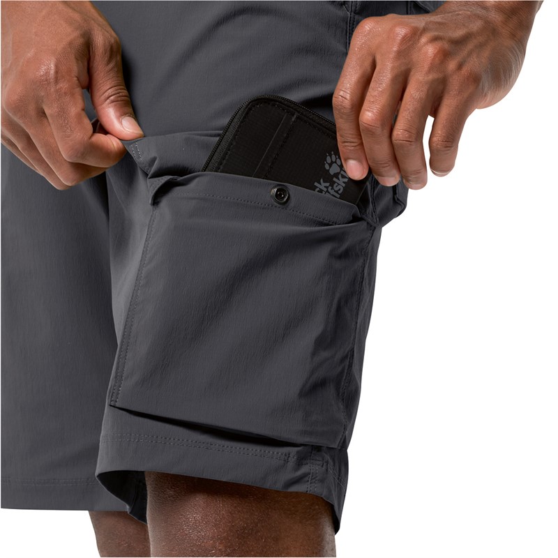 Jack Wolfskin Mens Wanderthirst Shorts Phantom