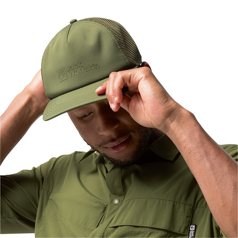 Jack Wolfskin Męskie Uson Czapki Zielony