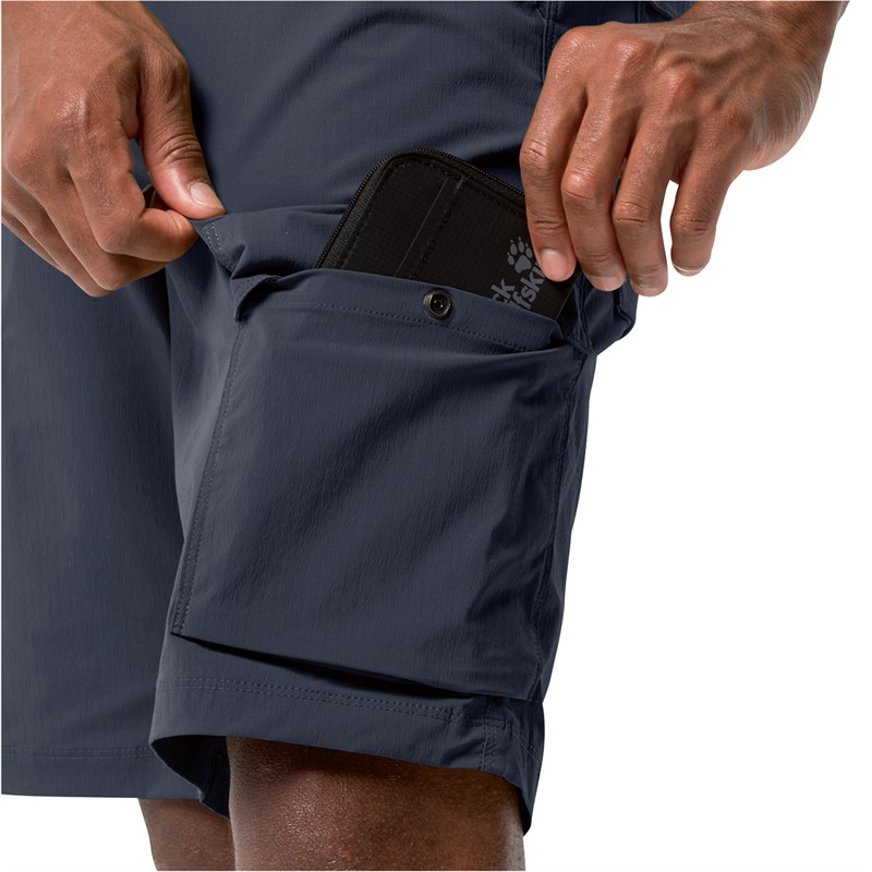 Jack Wolfskin Heren Wanderthirst Shorts Nachtblauw