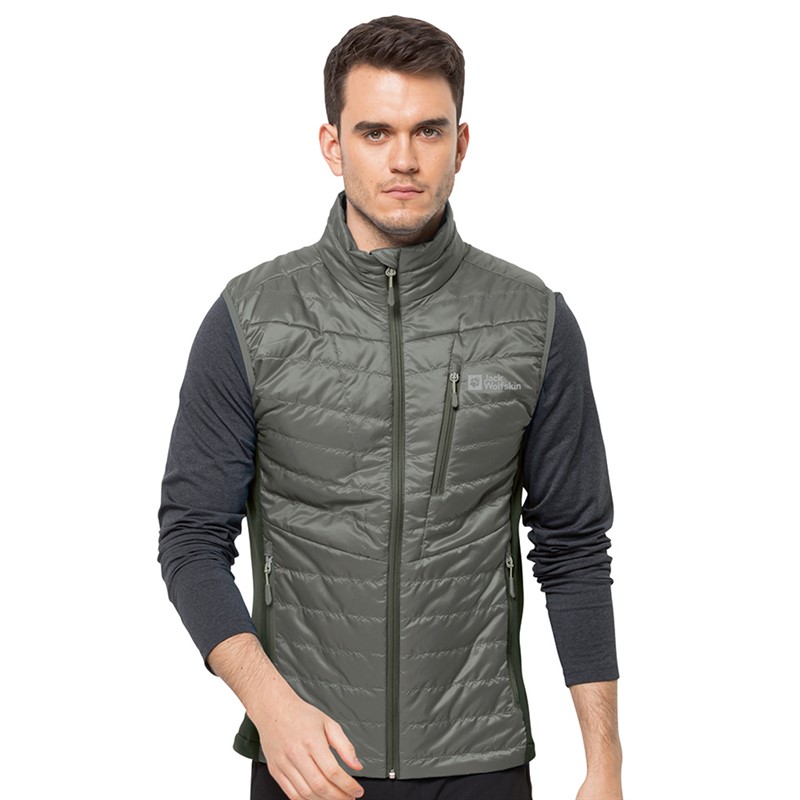 Jack Wolfskin Gilet léger Routeburn Pro Homme Vert Gecko