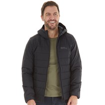 Jack Wolfskin Mens Lapawa Insulated Hooded Jacket Black