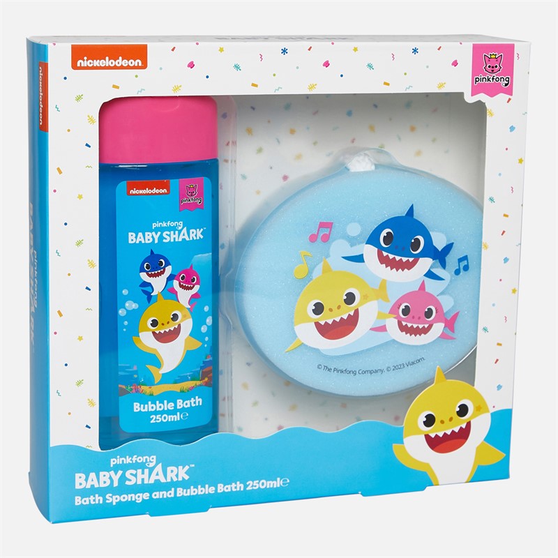 Baby Shark Kids Bubble Bath And Sponge Gift Set Multi