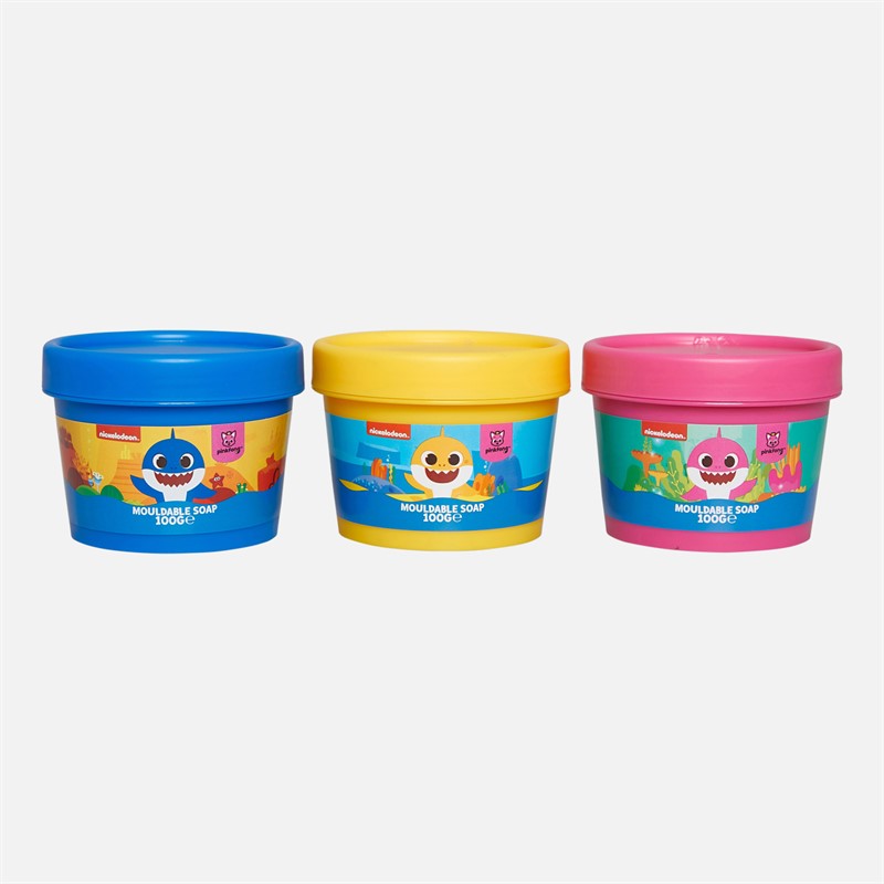 Baby Shark Kids Mouldable Soap Trio Gift Set Multi