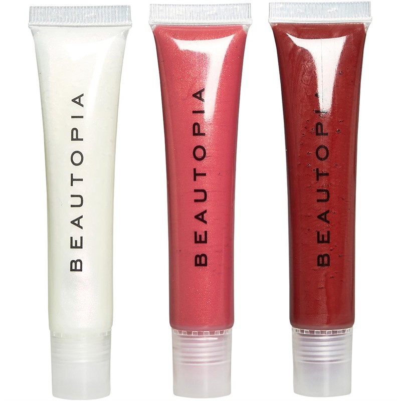 Beautopia Womens Lip Gloss Trio Set Multi