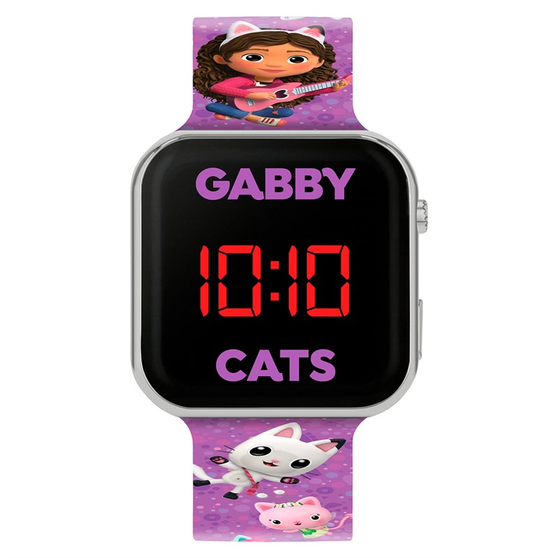 Gabby's Dollhouse Girls Printed Strap LED Watch Multi