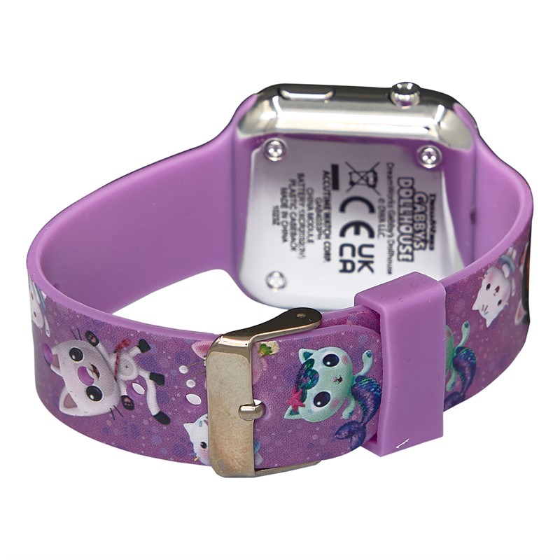 Gabby's Dollhouse Girls Printed Strap LED Watch Multi