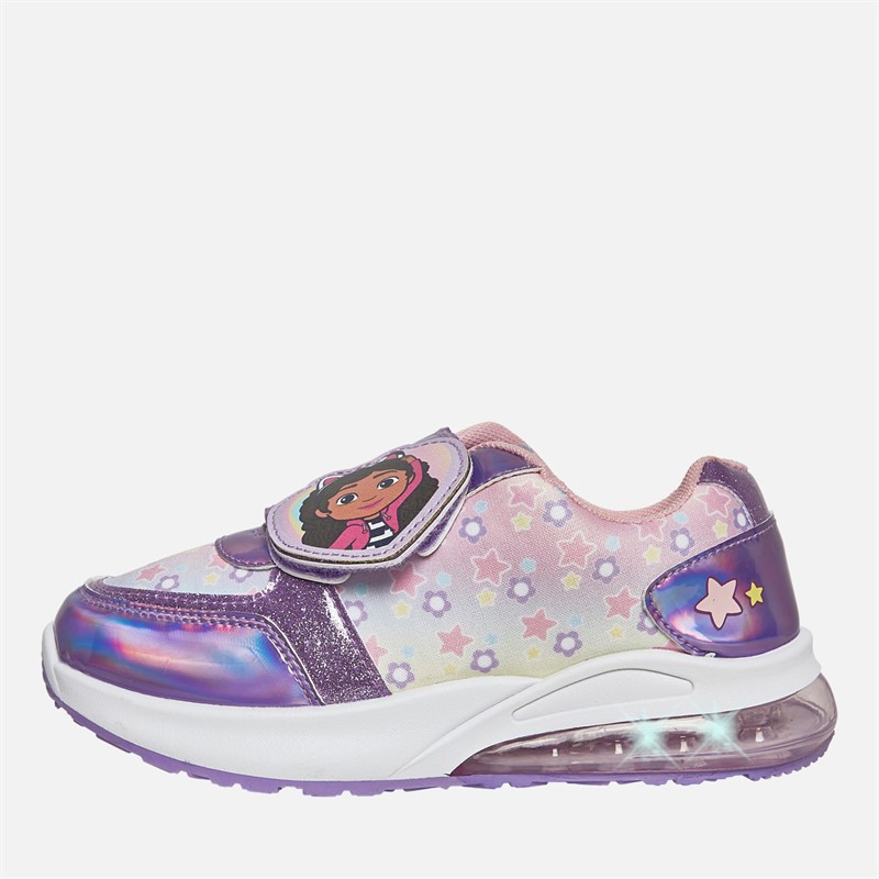 Gabby's Dollhouse Girls Nora Light Up Trainers Multi