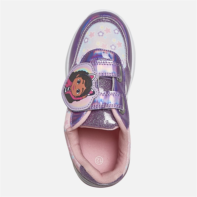 Gabby's Dollhouse Girls Nora Light Up Trainers Multi