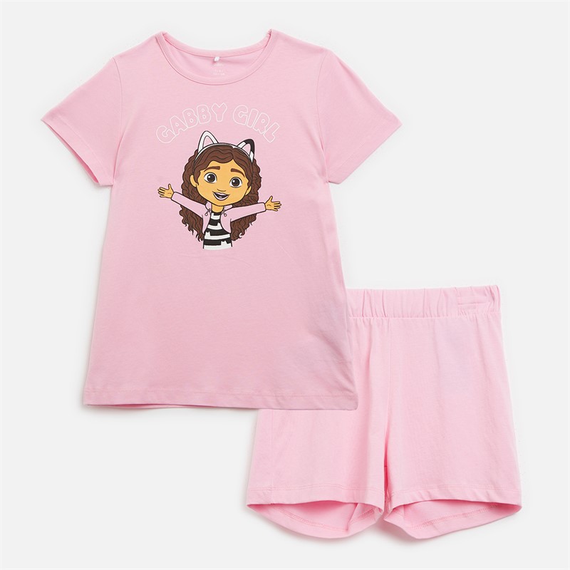 Gabby's Dollhouse Mädchen Kraka T-Shirt und Shorts Set Pink Frosting