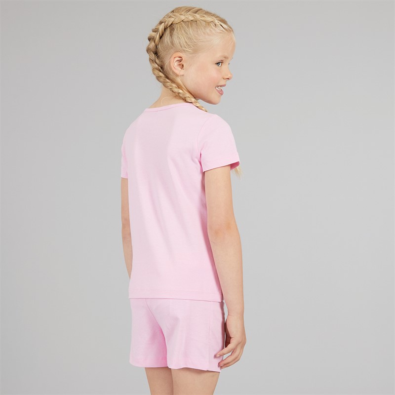 Gabby's Dollhouse Meisjes Kraka T-Shirt En Shorts Set Roze Glazuur