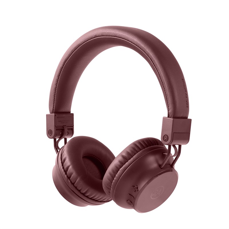 Reflex Active Noise Cancelling Over-Ear Headphones Burgundy