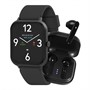 Reflex Active Womens Watch And Earbuds Set Black