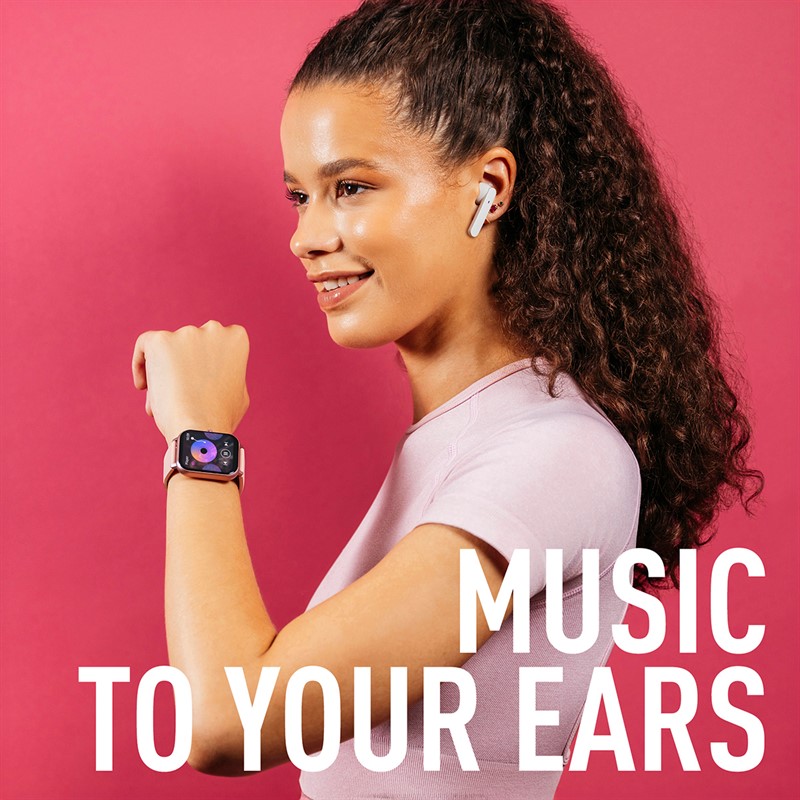 Reflex Active Womens Watch And Earbuds Set Pink