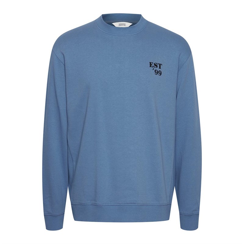 Solid Sweatshirts Bryan Homme Bleu Clair