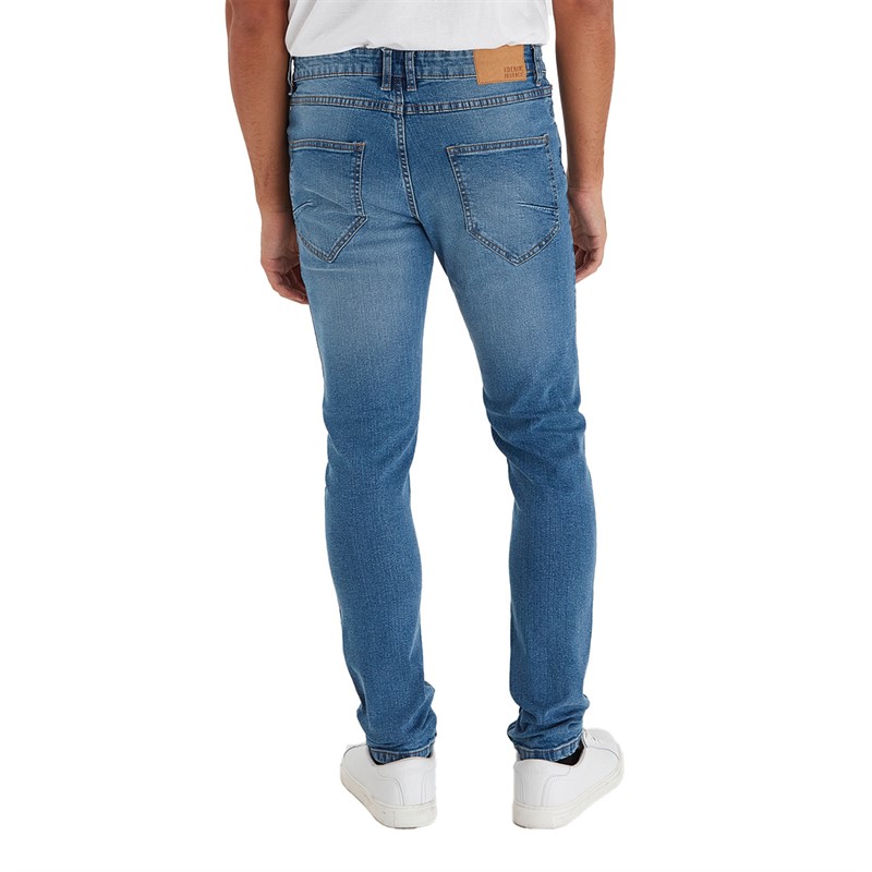 Solid Jeans en denim Bleu Clair Homme Joy Blue 200