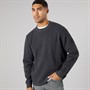 Solid Herren Strick Pullover Dunkel Grau Marl Dar Grey M