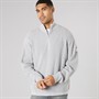 Solid Herren Strick Pullover Light Grey Melange