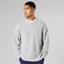 Solid Herren Strick Pullover Light Grey Melange