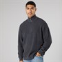 Solid Herren Strick Pullover Dunkel Grau Marl Dar Grey M