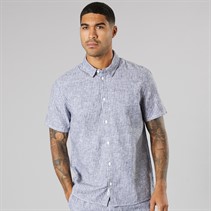 Solid Krótka koszula z krótkim rękawem dla niego kolor True Black Melange