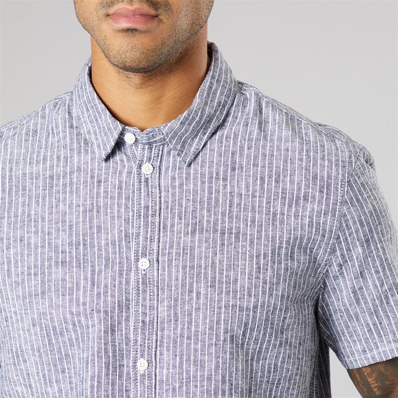 Solid Krótka koszula z krótkim rękawem dla niego kolor True Black Melange