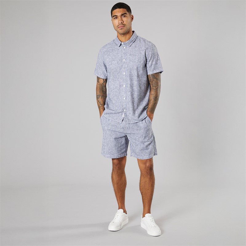 Solid Krótka koszula z krótkim rękawem dla niego kolor True Black Melange