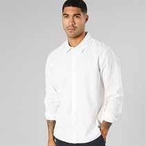 Solid Koszula z długim rękawem dla niego kolor Off White