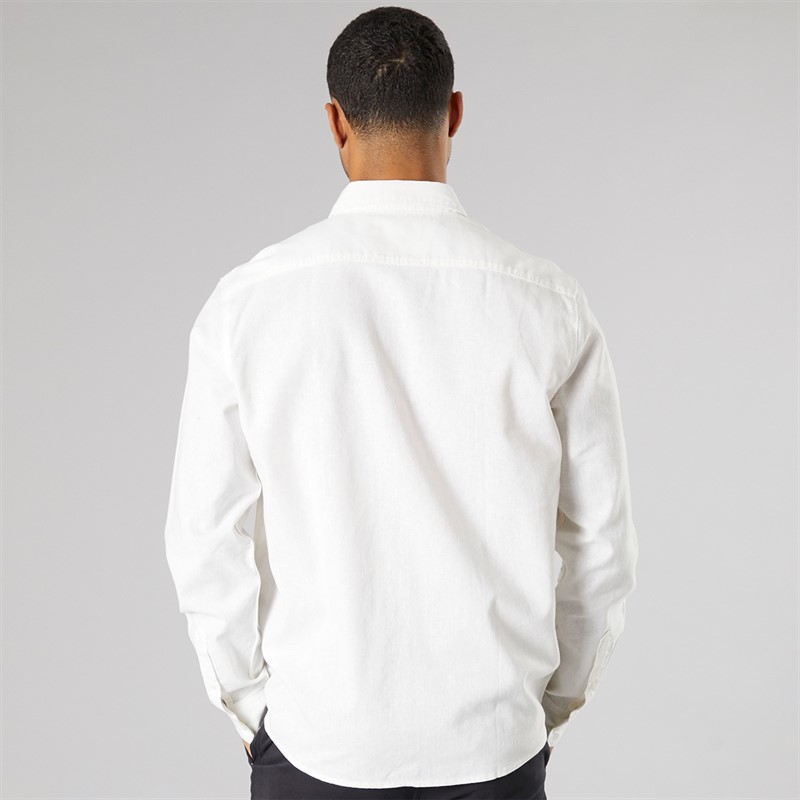 Solid Koszula z długim rękawem dla niego kolor Off White