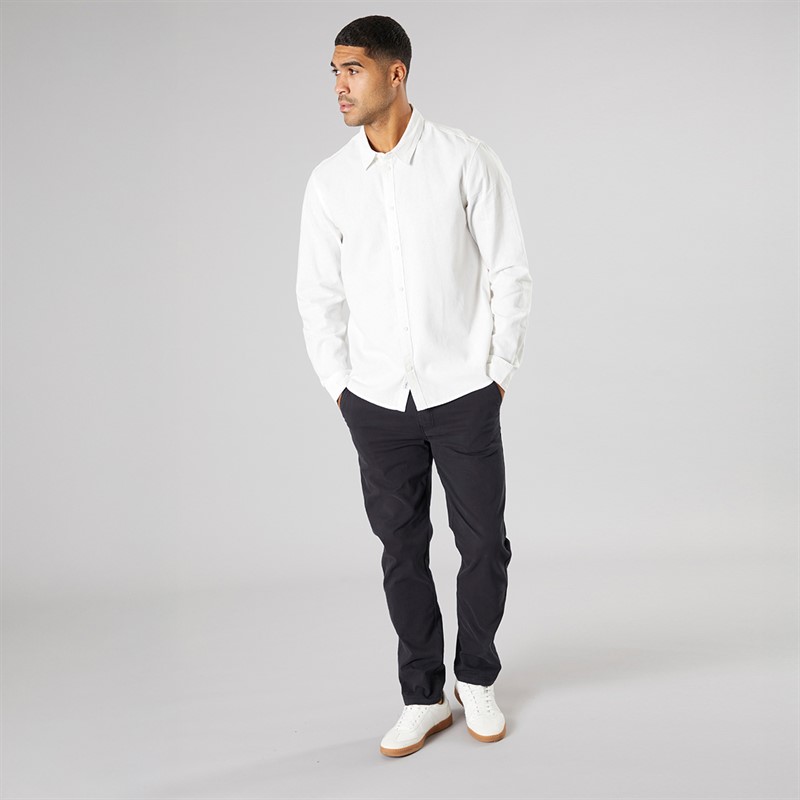 Solid Koszula z długim rękawem dla niego kolor Off White