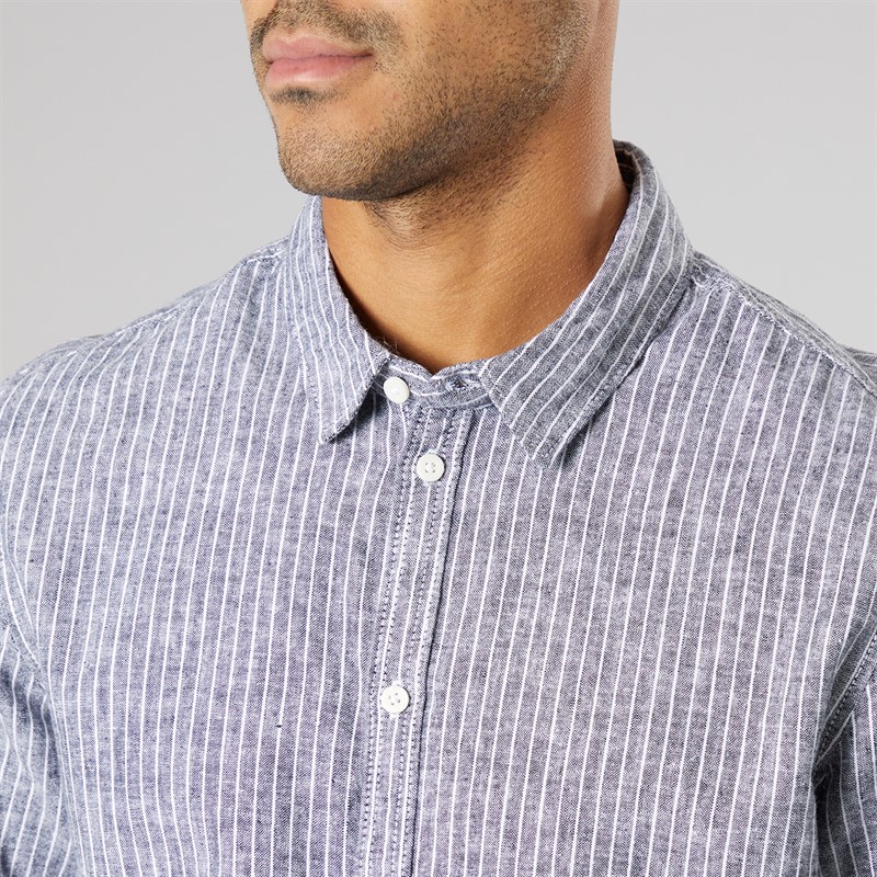 Solid Koszula z długim rękawem dla niego kolor True Black Melange