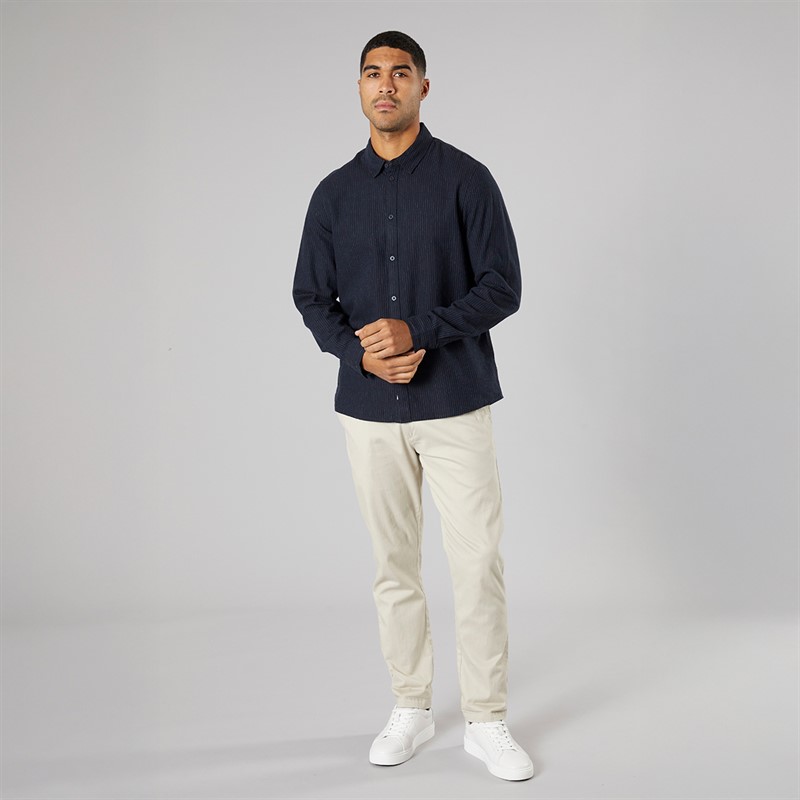 Solid Koszula z długim rękawem dla niego kolor Insignia Blue