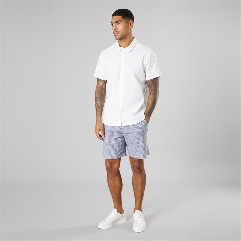 Solid Krótka koszula z krótkim rękawem dla niego kolor Off White