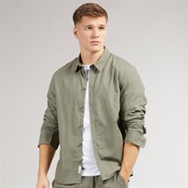 Solid Koszula z długim rękawem dla niego kolor Dusty Olive