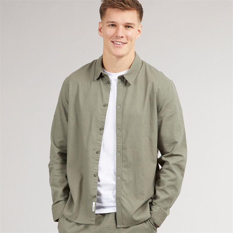 Solid Koszula z długim rękawem dla niego kolor Dusty Olive