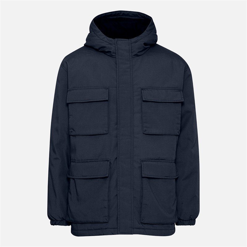 Solid Heren Gaben Utility Jas Insignia Blauw - Maat M