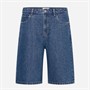 Solid Herren Sdomidt lockere Passform Denim Shorts Middle Blue Denim