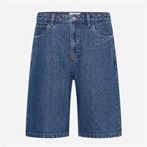 Solid Herren Sdomidt lockere Passform Denim Shorts Middle Blue Denim