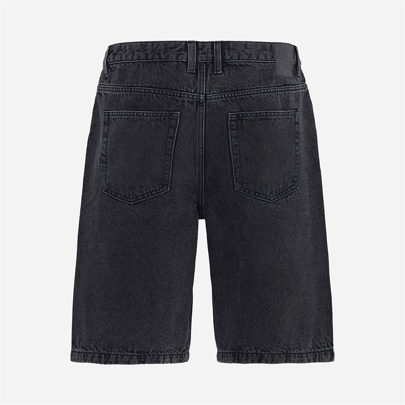 Solid Herren Sdomidt lockere Passform Denim Shorts Grey Denim