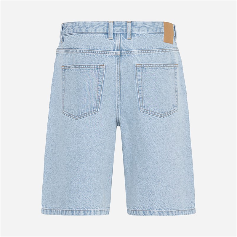 Solid Herren Sdomidt lockere Passform Denim Shorts Light Blue Denim