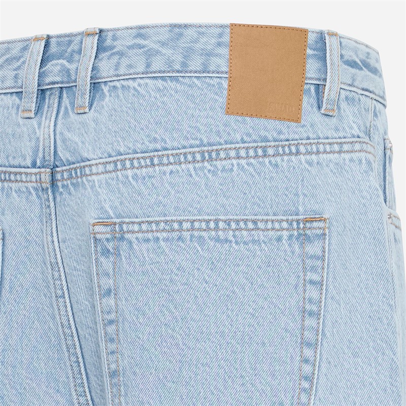 Solid Herren Sdomidt lockere Passform Denim Shorts Light Blue Denim