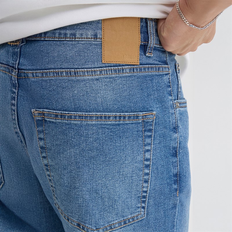 Solid Jean en Denim Sdryder Homme Middle Vintage Blue Denim