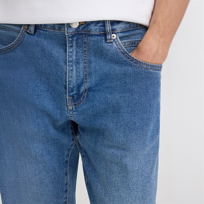 Solid Jean en Denim Sdryder Homme Middle Vintage Blue Denim