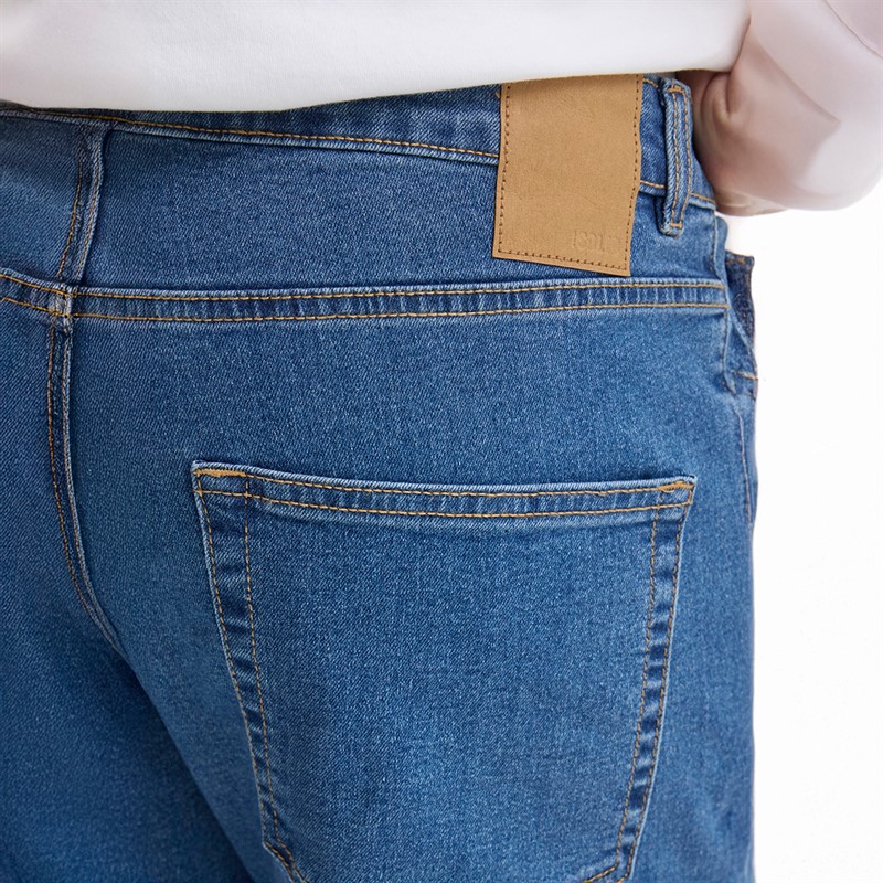 Solid Jean en Denim Sdryder Homme Middle Blue Denim