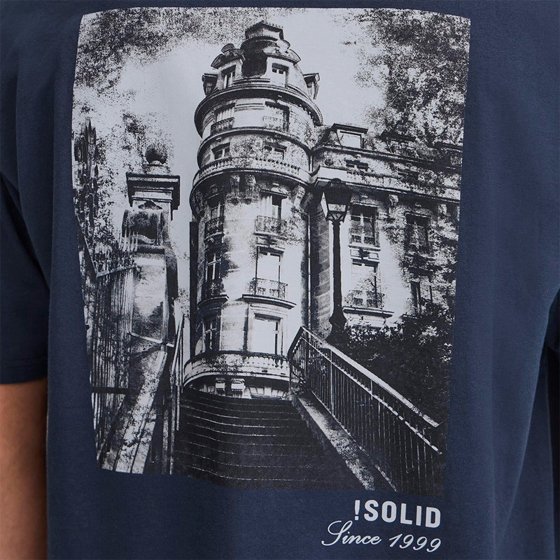 Solid Herren Bilop T Shirt Insignia Blue