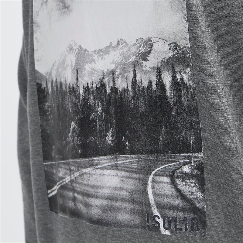 Solid Sweatshirt Dixon Homme Dark Grey Melange