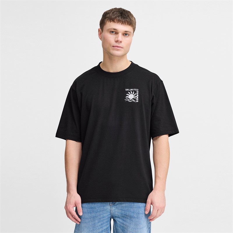 Solid Herren Daniel T Shirt True Black