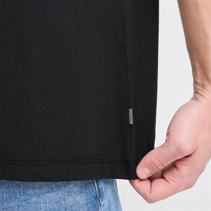 Solid Herren Daniel T Shirt True Black