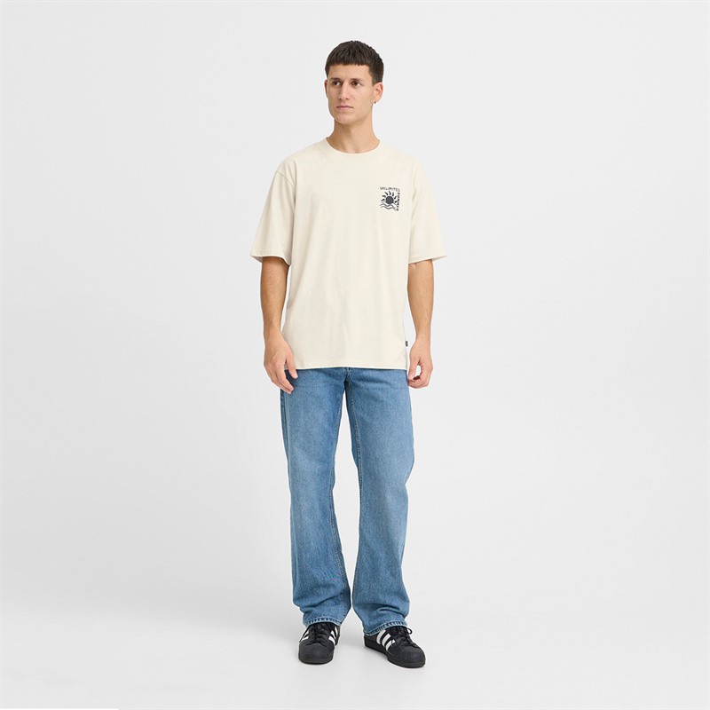 Solid T-shirt Daniel Homme Oatmeal